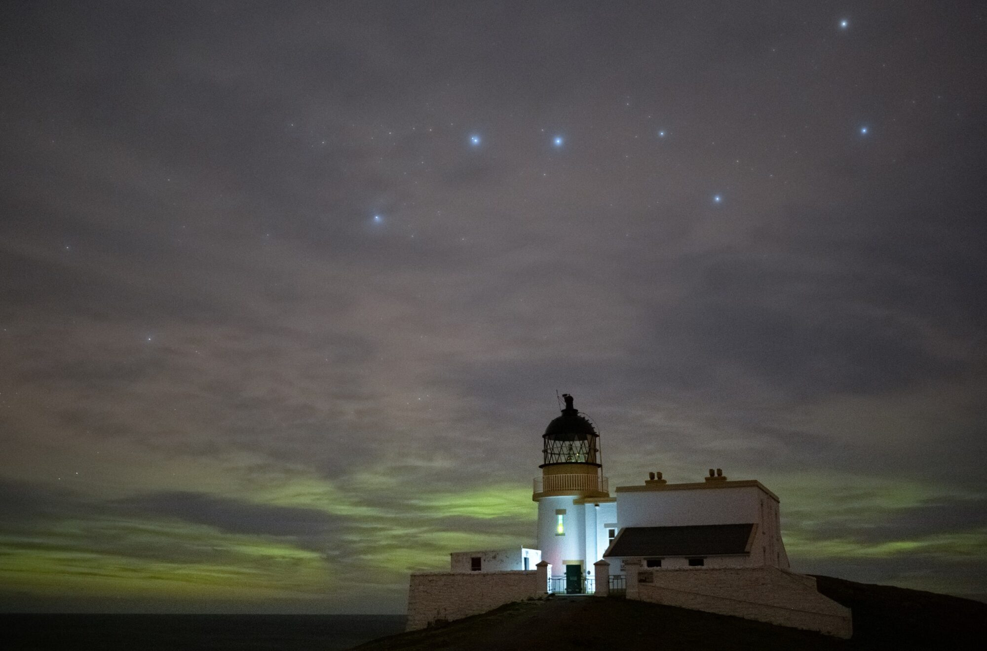 Stoer Lighthouse Northern Lights Scotland