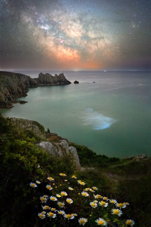 Bioluminescent Algae Pedn Vounder Cornwall