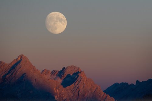 Dolomites Moonrise