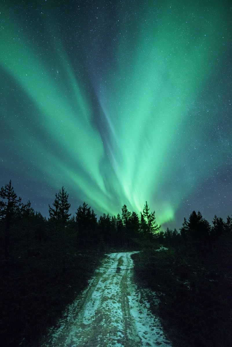 Kakslauttanen Finland with the Aurora Borealis