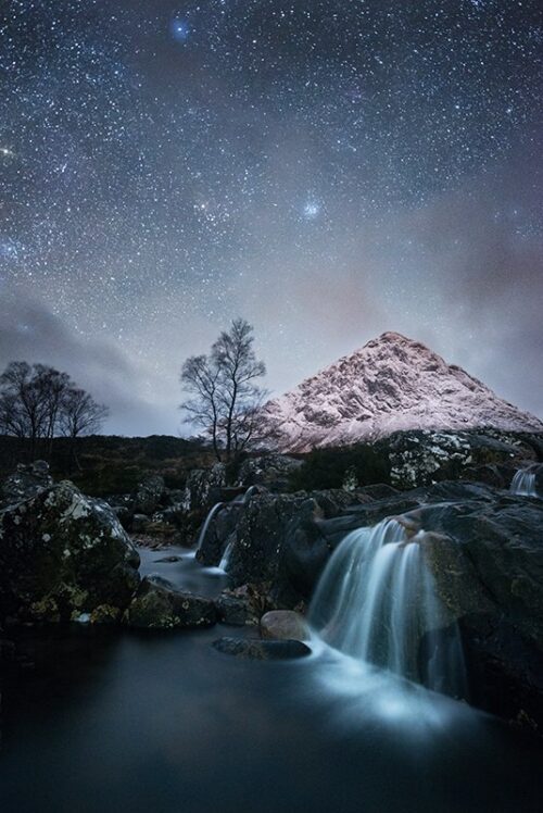 Buachaille Etive Mòr under the Night Sky