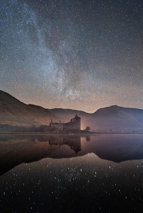 Kilchurn Castle under the Milky Way