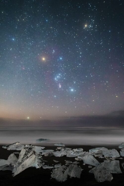 Orion over Diamond Beach
