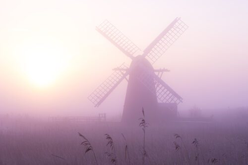 Sunrise at Herringfleet Windmill