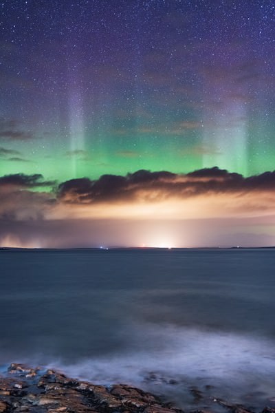 Aurora over the Orkney Islands