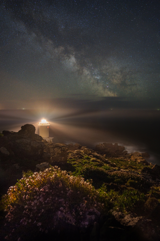Tater-du Lighthouse Milky Way Cornwall