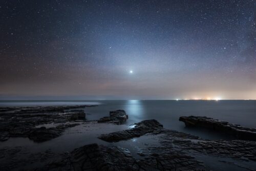 Venus over Hobarrow Bay