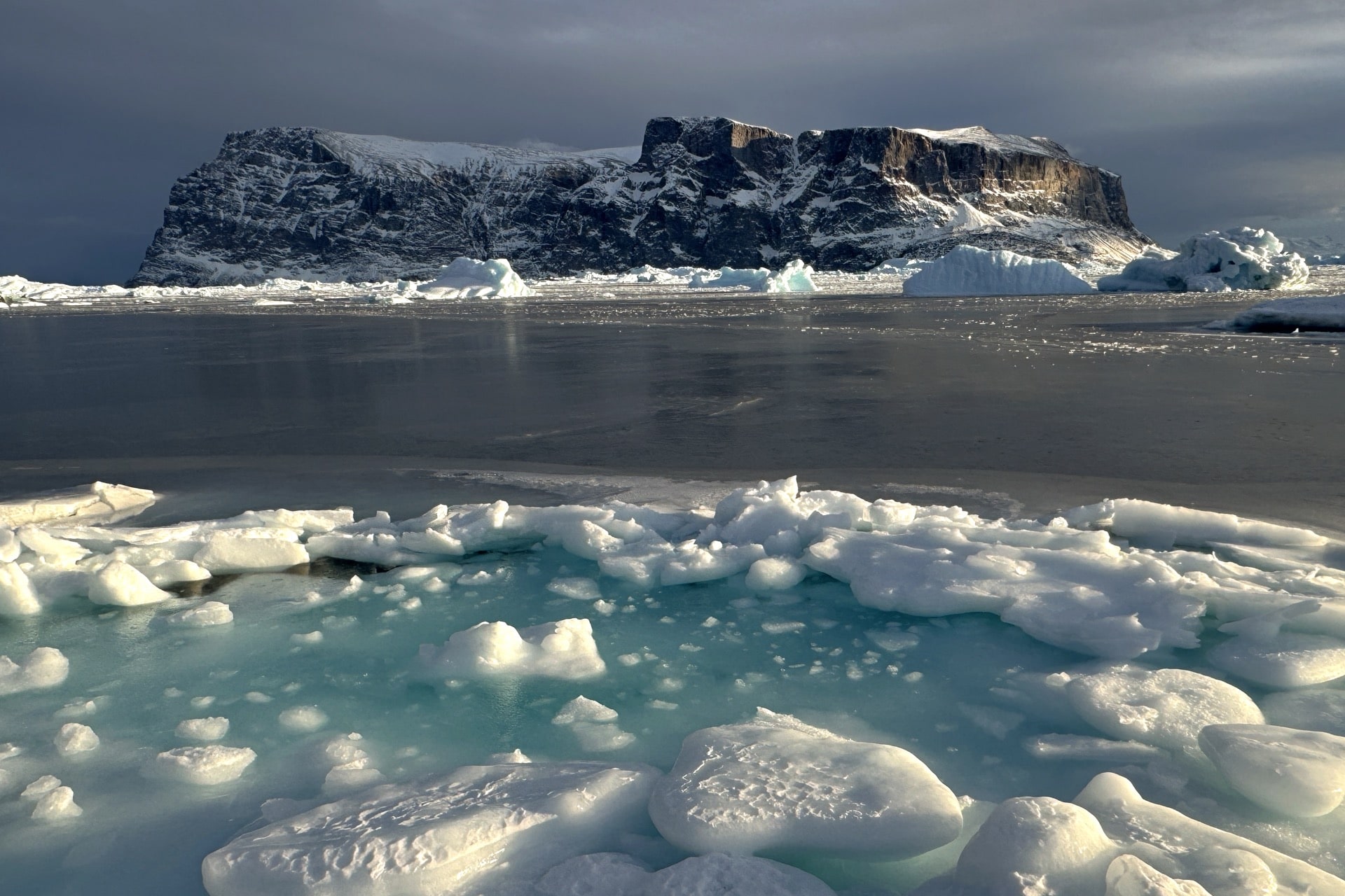 Frozen Fjord view to Storøen