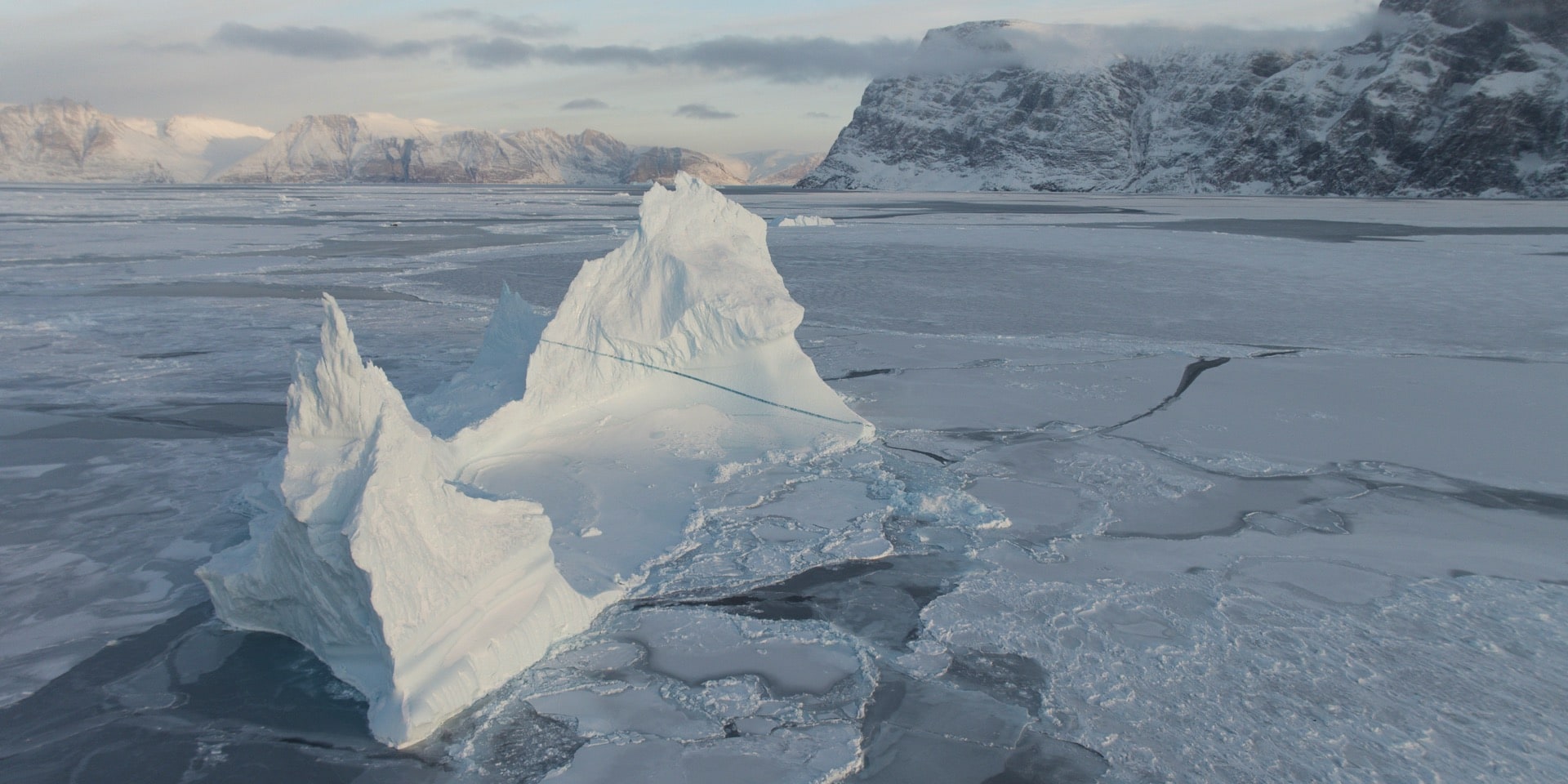 Uummannaq Iceberg in Fjord
