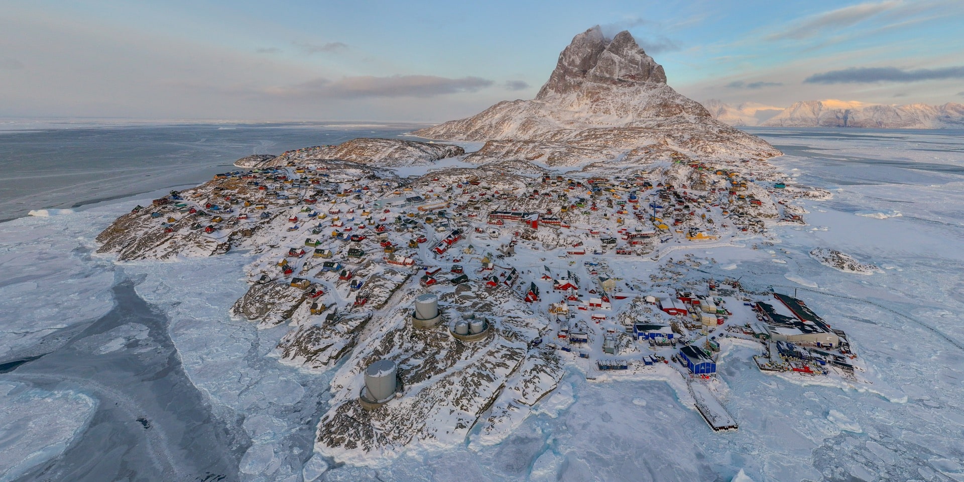 Uummannaq Winter Ariel